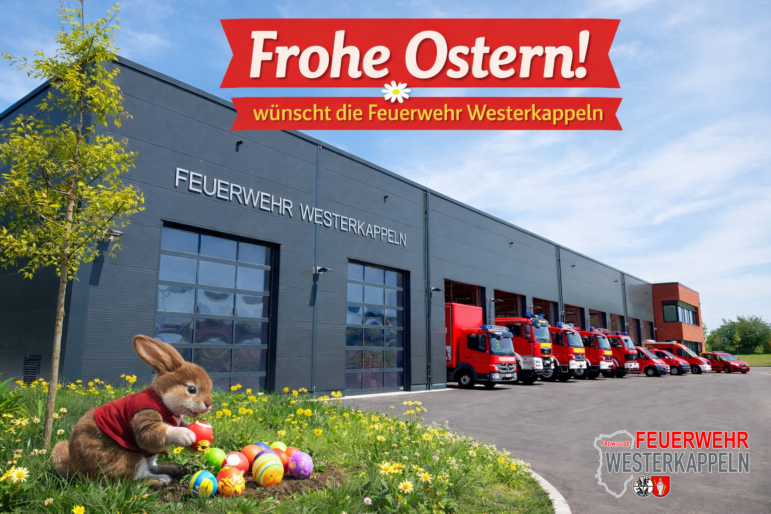 Frohe Ostern wünscht Euch die Feuerwehr Westerkappeln Frohe Ostern 2026 wünscht Euch die Feuerwehr Westerkappeln