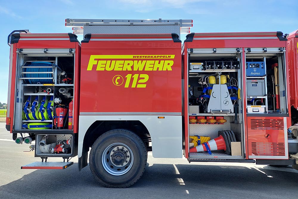 Feuerwehr Westerkappeln TLF4000 Beladung rechts