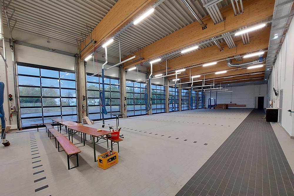 Fahrzeughalle im FGH Neubau Westerkappeln fertiggestellt
